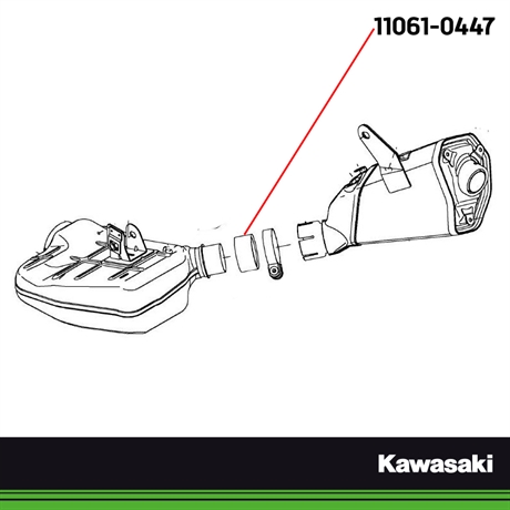 Kawasaki original avgaspackning GASKET,50.8X62X30