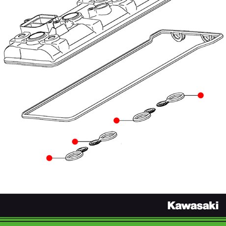 Kawasaki Original Packning Tändstift Ventilkåpa