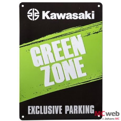 Green zone parking sign