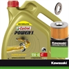 Kawasaki Servicekit | 4L Olja | Insatsfilter | Oljepluggsbricka
