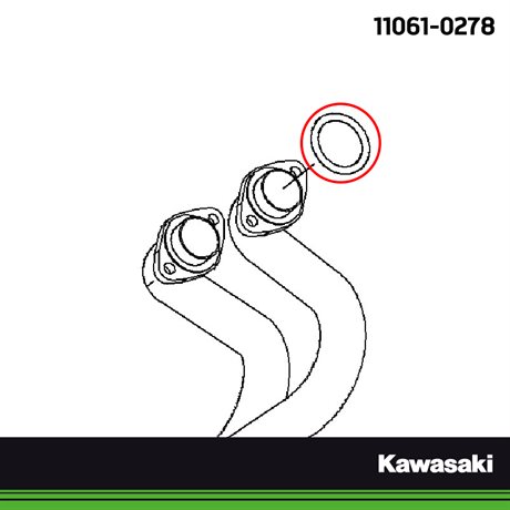 Kawasaki original avgaspackning