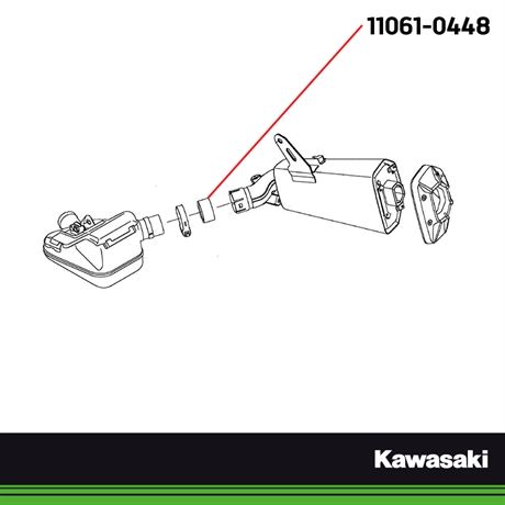 Kawasaki original avgaspackning GASKET,54X62X30