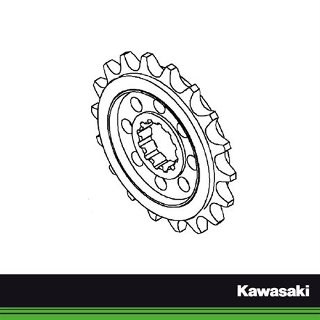 Kawasaki Original Framdrev 18T #525