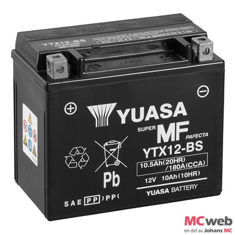 Batteri YTX12-BS