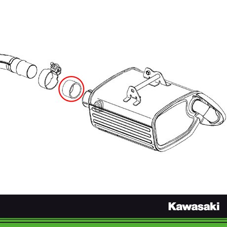 Kawasaki original avgaspackning