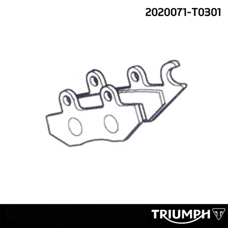 Triumph Original Bromsbelägg bak (fram)