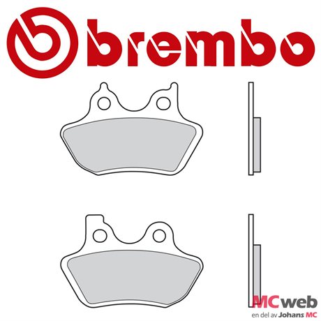 BREMBO H-D Bromsbelägg Carbon-Ceramic bak