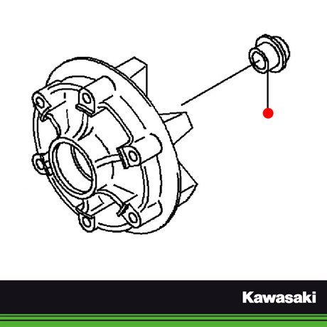 Kawasaki original Distans till baknav,L=25