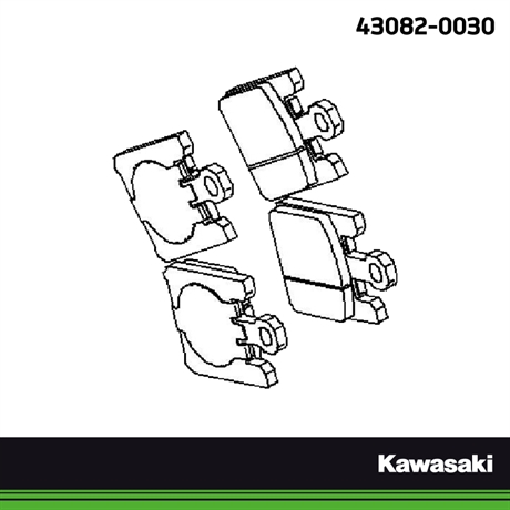 Kawasaki original bromsbelägg fram ZX-12R Radialbromsar