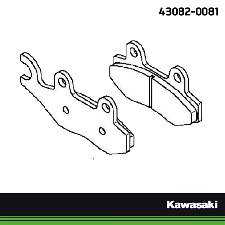 Kawasaki Original bromsbelägg fram (bak)