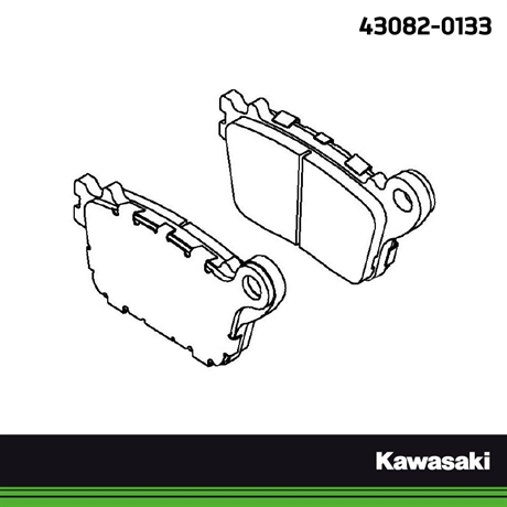 Kawasaki Original bromsbelägg bak
