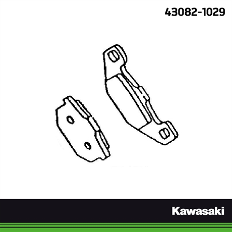 Kawasaki original bromspads fram