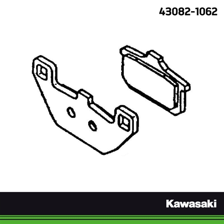Kawasaki original bromsbelägg bak