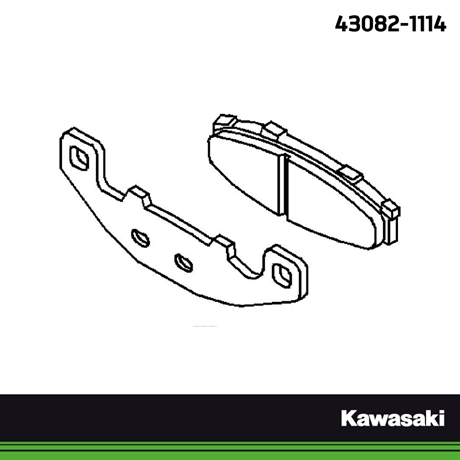 Kawasaki original bromsbelägg bak
