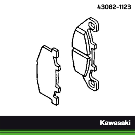 Kawasaki original bromsbelägg fram/bak