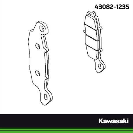 Kawasaki Original bromsbelägg bak/fram