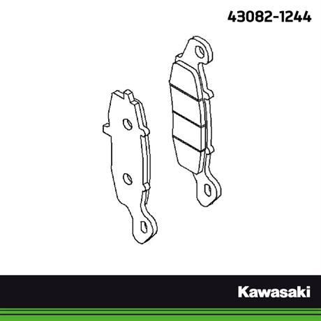 Kawasaki Original bromsbelägg vänster fram