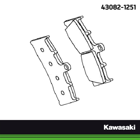 Kawasaki original bromsbelägg fram ZX-12R 2000 » 2001