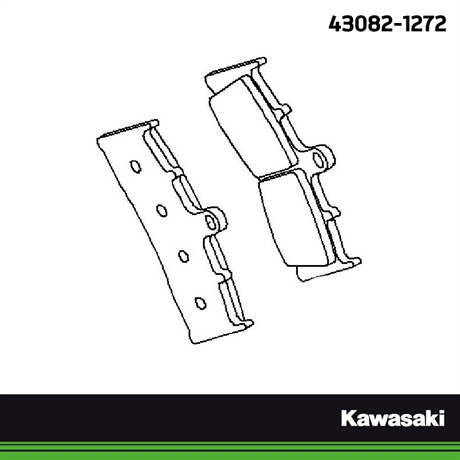 Kawasaki original bromsbelägg fram