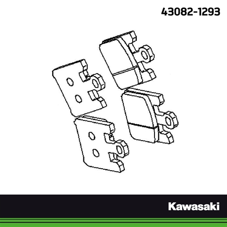 Kawasaki original bromsbelägg fram ZX-6R/RR