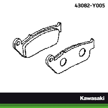 Kawasaki Original bromsbelägg fram J300