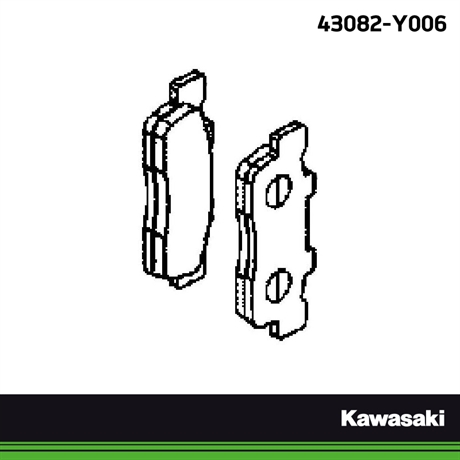 Kawasaki Original bromsbelägg bak J300