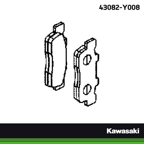 Kawasaki Original bromsbelägg bak J300 ABS