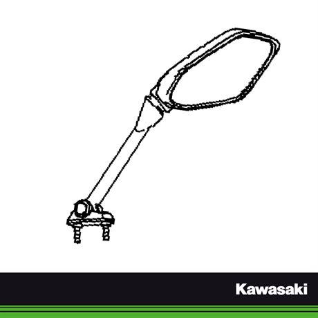 Kawasaki Original Backspegel ER-6f 09-11