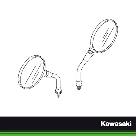 Kawasaki original spegel