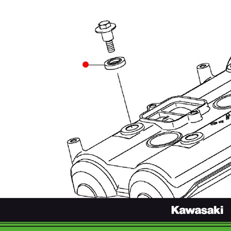 Kawasaki original Packning Skruv Ventilkåpa