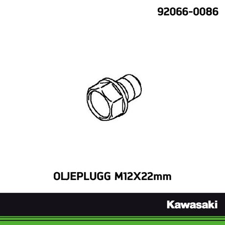 Kawasaki original oljeplugg M12x22