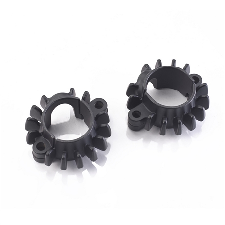 Finned Header Rings kit - Black