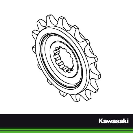 Kawasaki Original Framdrev 17T #530