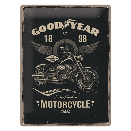 Good Year motorcycle, 15x20 cm