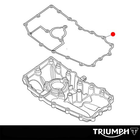 Triumph Original Packning Oljesump