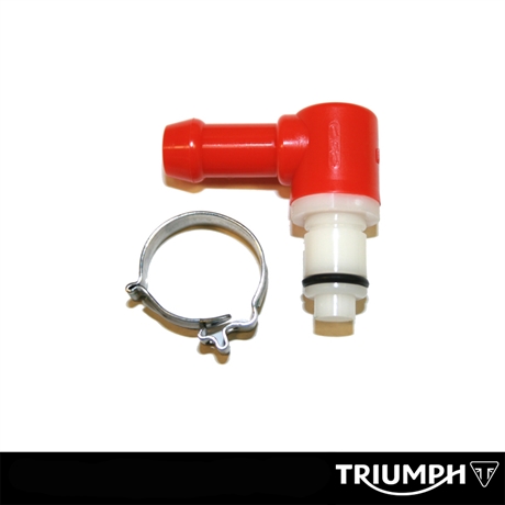 Triumph original bränsleanslutning Hane röd 10mm