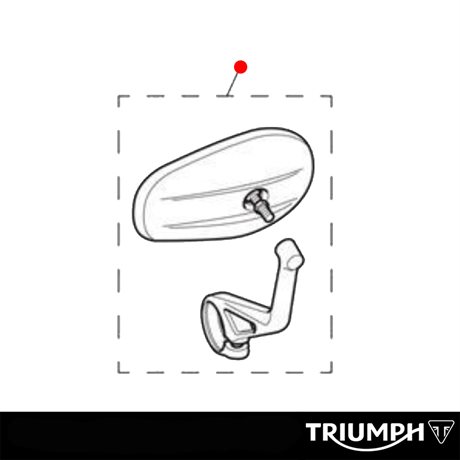 Triumph Original Backspegel Kit