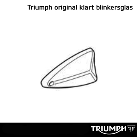 Triumph original klart blinkersglas