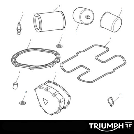 Triumph Engine Service Kit Eng No > 456551