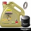 Triumph Servicekit | 4L Olja | Oljefilter | Oljepluggsbricka 14mm