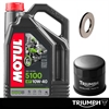 Triumph Servicekit | 4L Olja | Oljefilter | Oljepluggsbricka 14mm